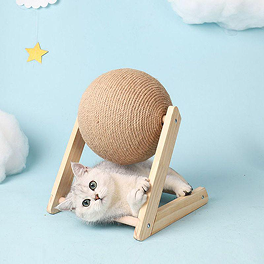 Jouet boule à gratter pour chaton boule en sisal