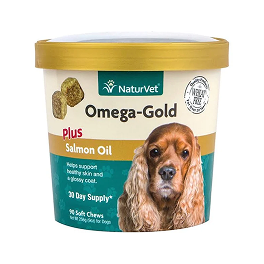 NaturVet Dogs - Omega-gold plus huile de saumon